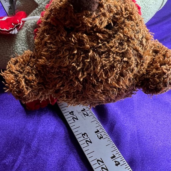 📌Hallmark Cold Weather Ready Plush Teddy w/ Mittens Red Scarf - Gloves- Sweater - Picture 9 of 15